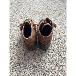 Sperry Topsider Duck Boots Brown Leather Waterproof Winter Rain Snow Boots Y4M